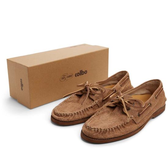  Sperry x Colbo 로퍼 스페리 X 콜보 오센틱 오리지널 2 아이 워시드 린넨 보트 - OTHER BRANDS