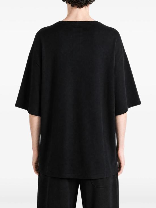 26FW 릭 오웬스 반팔 티셔츠 RU02F4232JDC 09 Nero - RICK OWENS