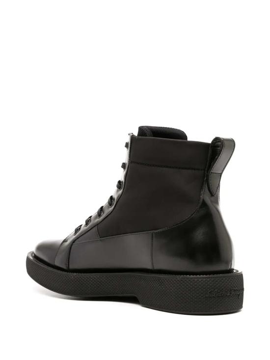  살바토레 페라가모 부츠 페라가모 폴 레이스업 앵클  블랙 - SALVATORE FERRAGAMO