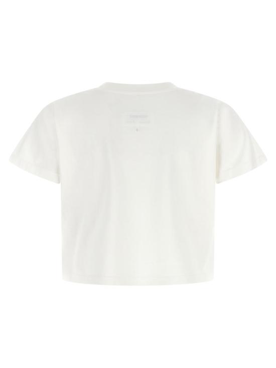  MM6 메종마르지엘라 반팔 티셔츠 Mm6 메종 마르지엘라 코튼 티셔츠 화이트 - MM6 MAISON MARGIELA