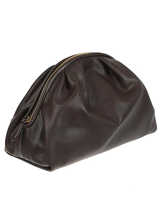 26SS 더로우 테이퍼드 가죽 클러치 W2134 L682DARKG BROWN - THE ROW