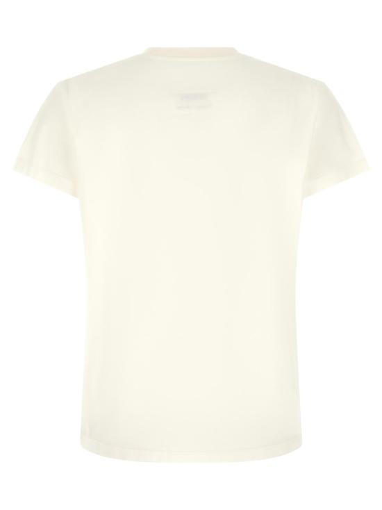  MM6 메종마르지엘라 반팔 티셔츠 Mm6 메종 마르지엘라 코튼 티셔츠 화이트 - MM6 MAISON MARGIELA