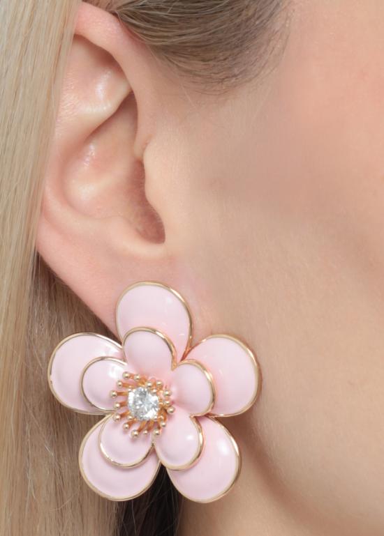 26FW 셀프 포트레이트 이어링 PF26638EP PINK ENAMELPINK - SELF PORTRAIT