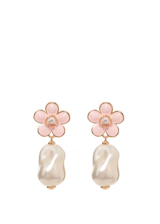 26FW 셀프 포트레이트 이어링 PF26641EP PINK FLOWER PEARLPINK