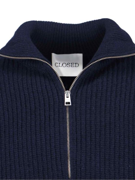 26FW 클로즈드 집업 니트 C86205 98U 22 568 Blue - CLOSED