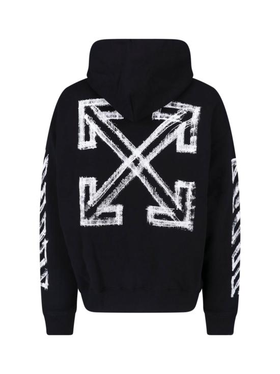 26FW 오프화이트 후드 티셔츠 44MBB085F26F00L001 BLACK - OFF WHITE