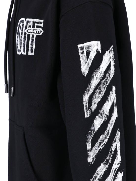 26FW 오프화이트 후드 티셔츠 44MBB085F26F00L001 BLACK - OFF WHITE