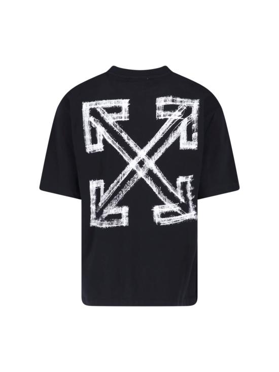 26FW 오프화이트 반팔 티셔츠 44MAA120F26J00Y001 BLACK - OFF WHITE