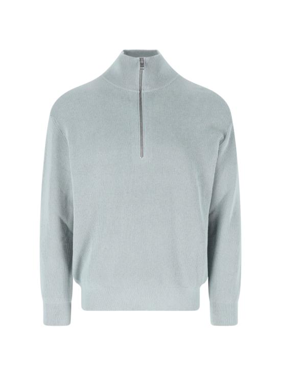 26FW 클로즈드 집업 니트 C86063 97P 22 502 Light blue