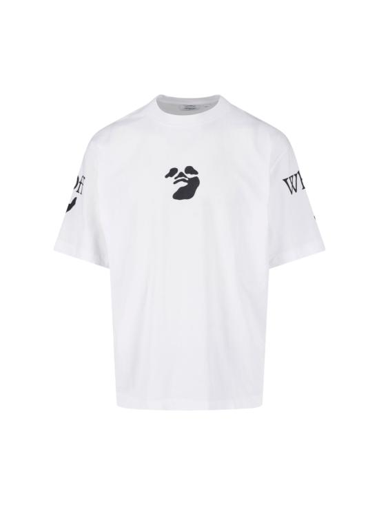 26FW 오프화이트 반팔 티셔츠 44MAA120F26J004100 WHITE