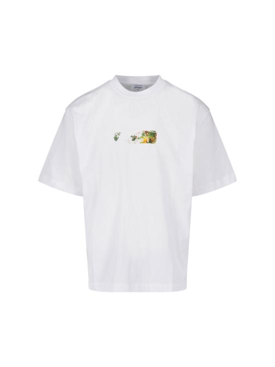 26FW 오프화이트 반팔 티셔츠 44MAA120F26J00D100 WHITE