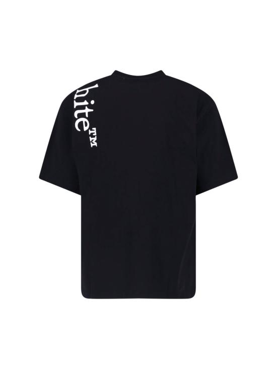 26FW 오프화이트 반팔 티셔츠 44MAA120F26J010001 BLACK - OFF WHITE