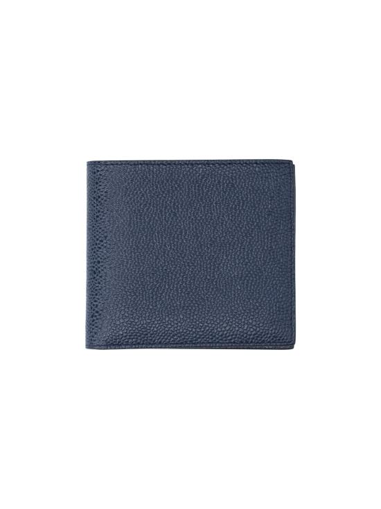 26SS 톰브라운 페블 그레인 레더 빌 폴드 지갑 MAW023A 00198 415 Blue