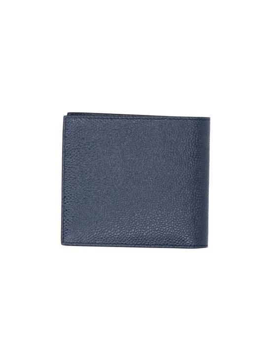 26SS 톰브라운 페블 그레인 레더 빌 폴드 지갑 MAW023A 00198 415 Blue - THOM BROWNE