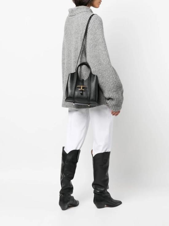 26FW 토즈 T 타임리스 미니 토트백 XBWTSBA9100Q8EB999 Black - TODS