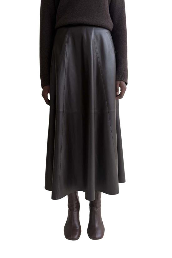  아르마 롱 스커트 엘레니 램 이지 스커트 커피빈 - ARMA