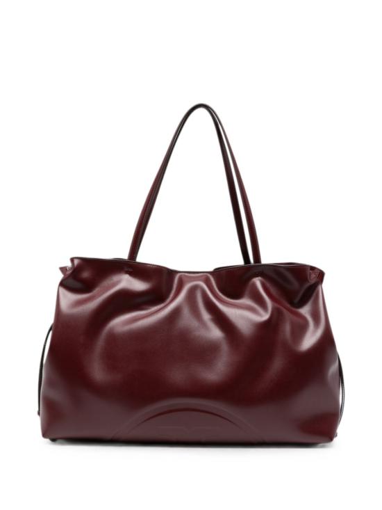 26FW 토리버치 엘라 나투라 엠보스드 토트 백 178767 600 BORDEAUX