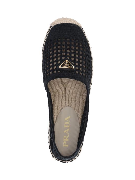 26SS 프라다 플랫 슈즈 1S388O 020 2F46 F0002 Black - PRADA