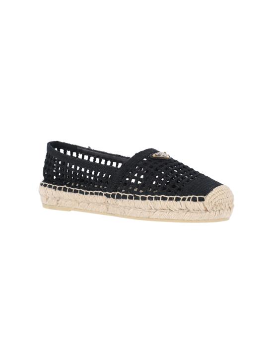 26SS 프라다 플랫 슈즈 1S388O 020 2F46 F0002 Black - PRADA