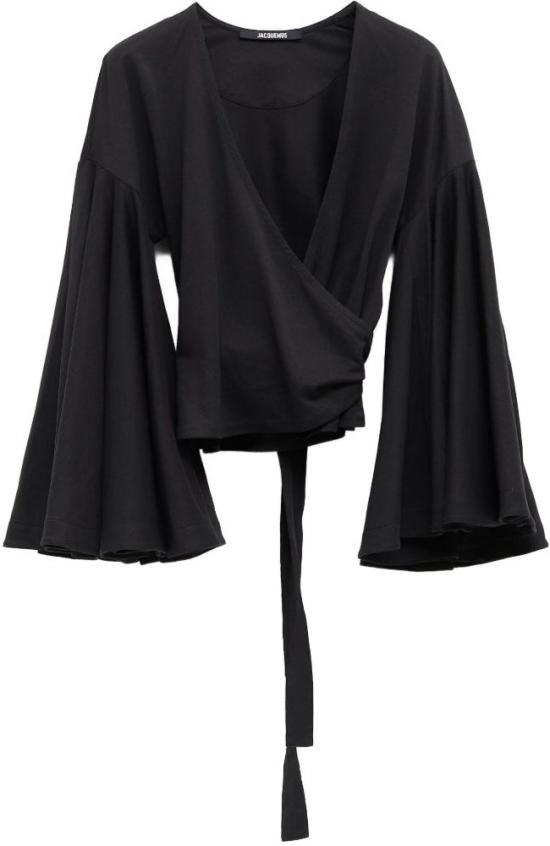 26SS 자크뮈스 긴팔 티셔츠 26ETOW00905AJ00254990 BLACK