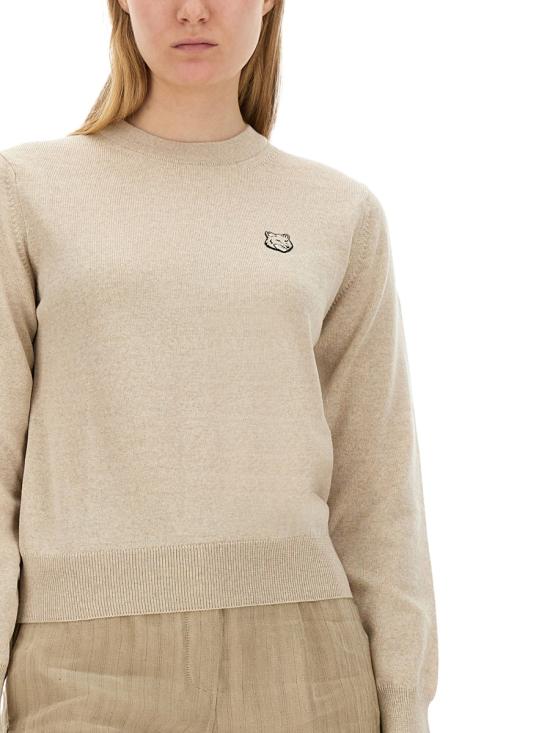 26FW 메종키츠네 스웨터 MW00801KT1036 H218 BEIGE - MAISON KITSUNE