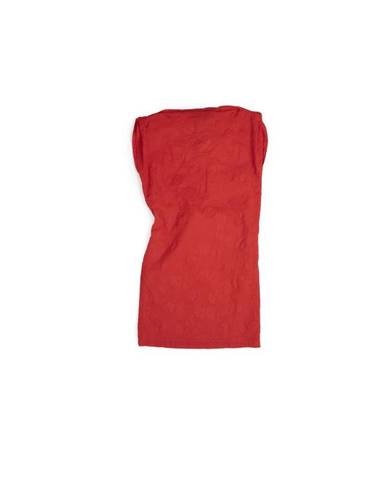  론 숏 원피스 LWN 핀치 시프트 플로럴 텍스처 코튼 드레스