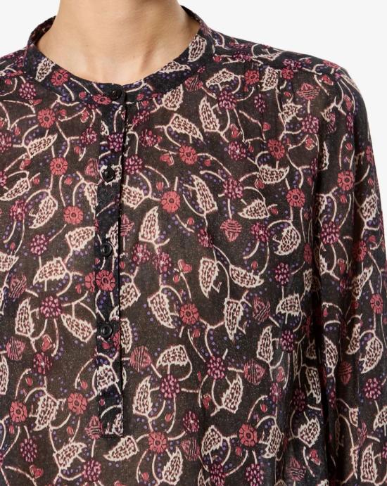  이자벨마랑 블라우스 HT0029FA D3J03EBKRY BLACK RASPBERRY - ISABEL MARANT