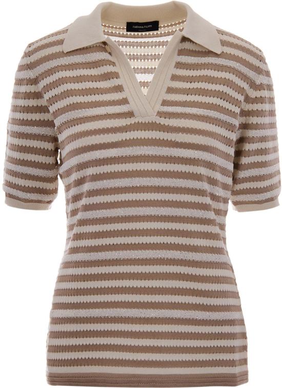 26SS 파비아나 필리피 폴로 티셔츠 288485 BEIGE