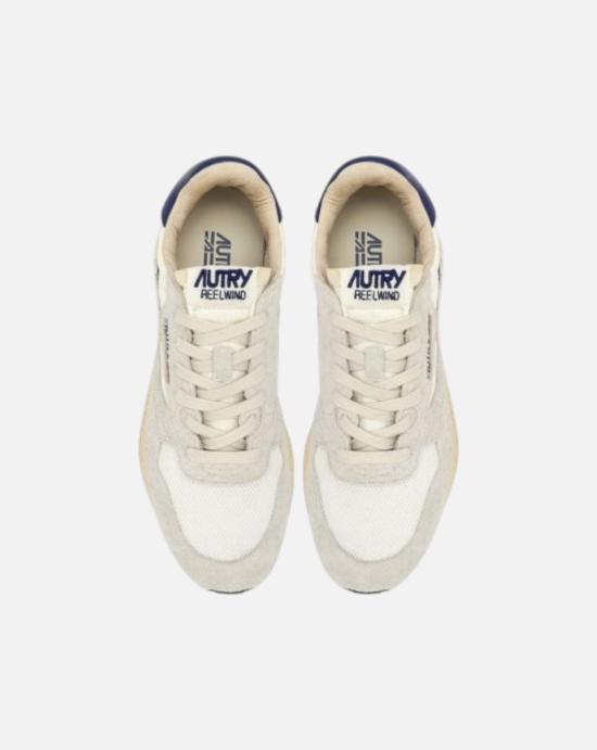 26FW 오트리 릴윈드 로우 나일론 스웨이드 스니커즈 WWLM UT01 WHITE LIMOGES - AUTRY