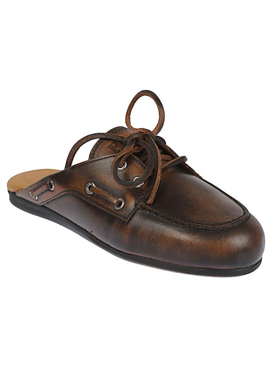 26SS 포사 뮬/슬리퍼 BOATLOAFERMULE LEATHERCOFFEE BROWN - POSA