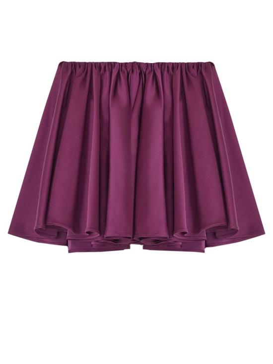 25FW 가니 숏 스커트 W1051 07H Burgundy - GANNI