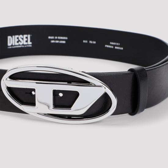 26FW 디젤 B-1DR W 레더 벨트 D 버클 X08727 PR666 H6528 BLACK - DIESEL