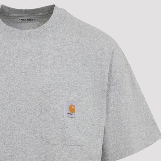 26FW 칼하트 WIP 반팔 티셔츠 I037015V6XX GREY HEATHER - CARHARTT WIP