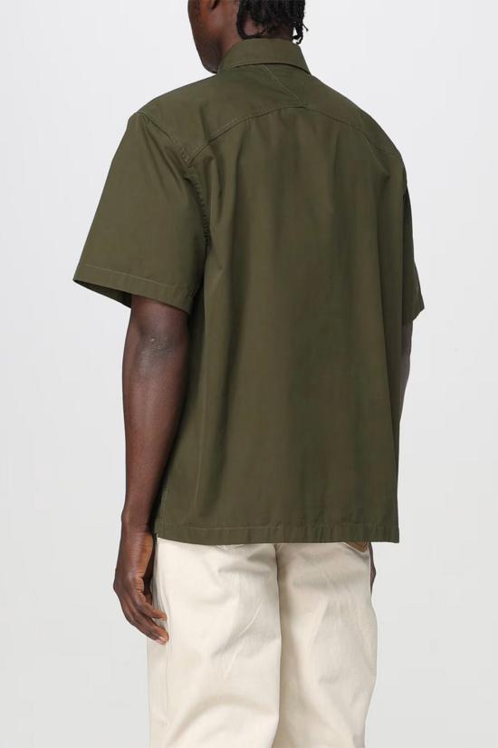  보테가베네타 반팔 셔츠 816765VCS0 Dark green - BOTTEGA VENETA