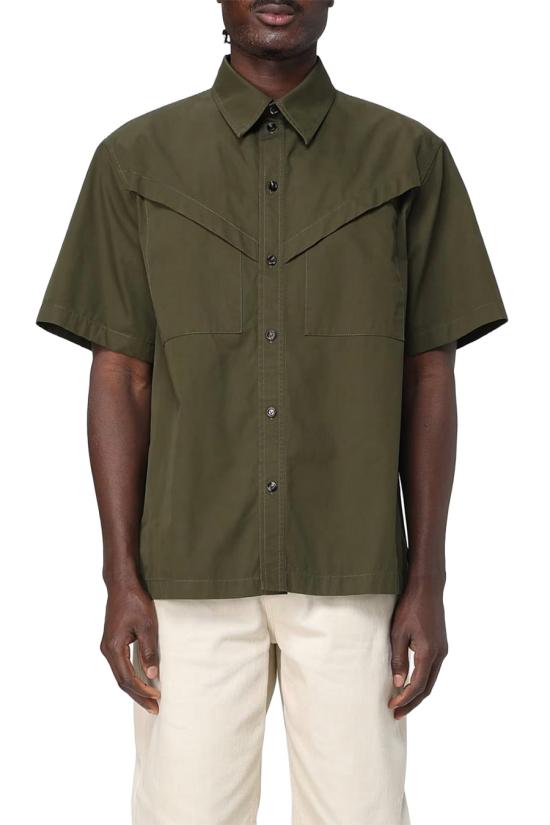 보테가베네타 반팔 셔츠 816765VCS0 Dark green