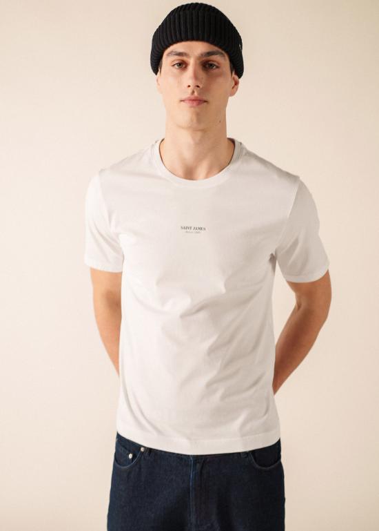 26SS 세인트제임스 반팔 티셔츠 4712 CU BLANC DOM - SAINT JAMES