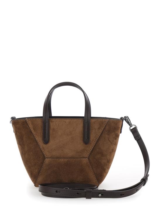26FW 브루넬로 쿠치넬리 스웨이드 BC Duo 미니 백 MBDLD2675C9773 Brown - BRUNELLO CUCINELLI