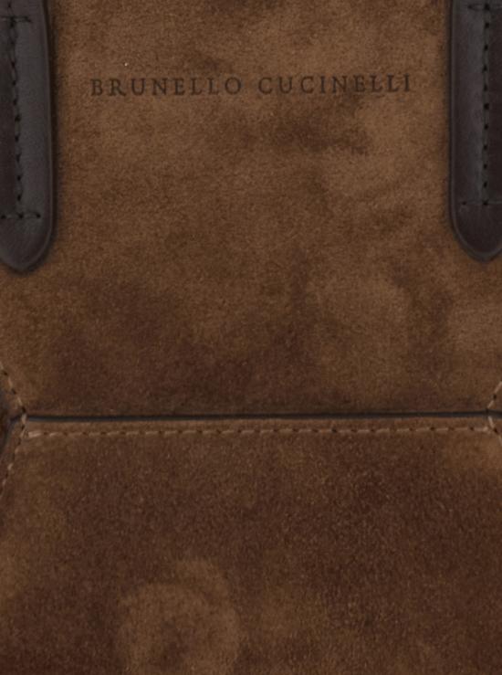 26FW 브루넬로 쿠치넬리 스웨이드 BC Duo 미니 백 MBDLD2675C9773 Brown - BRUNELLO CUCINELLI
