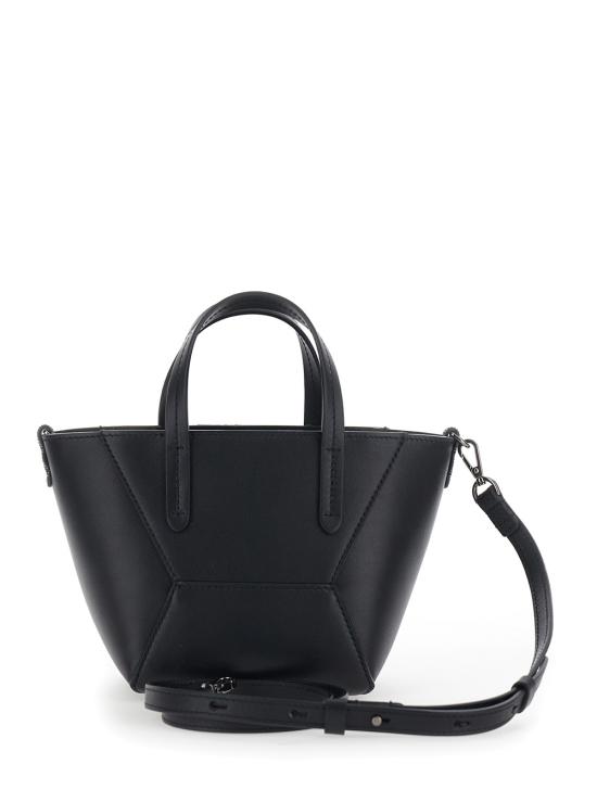 26FW 브루넬로 쿠치넬리 카프스킨 BC Duo 미니 백 모닐레 장식 MBXAD2675C101 Black - BRUNELLO CUCINELLI