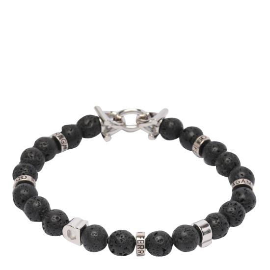 26FW 살바토레 페라가모 브레이슬릿 717501 770150PIETRA LAVICA Black