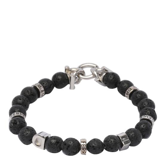 26FW 살바토레 페라가모 브레이슬릿 717496 770150PIETRA LAVICA Black