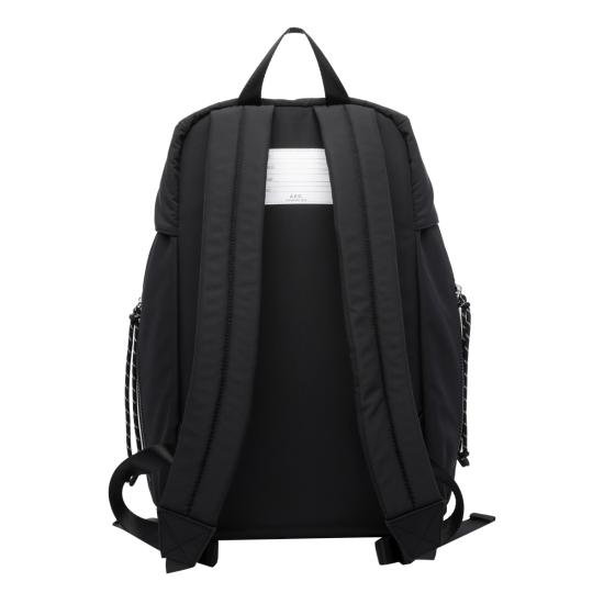 26FW 아페쎄 로고 프린트 버클 플랩 백팩 PAAGE H62631 LZZ Black - A.P.C.