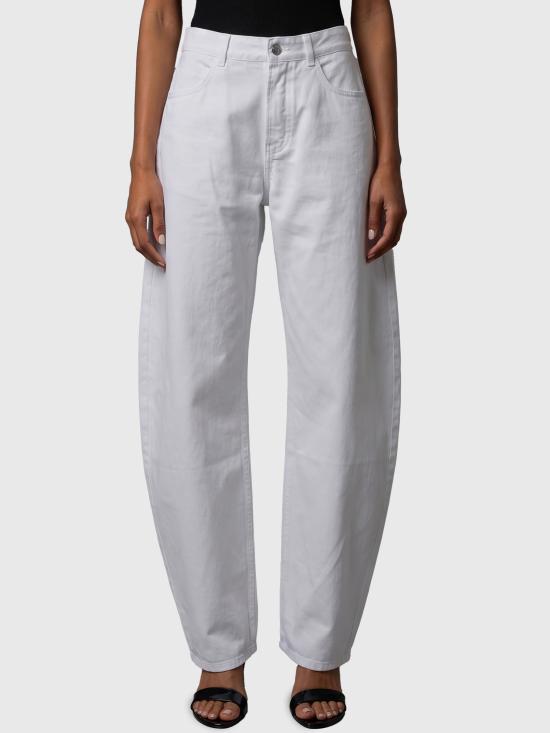 26FW 알라이아 데님 팬츠 AA9P1406D027D WHITE