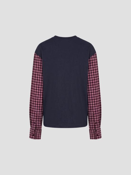 26FW 마르니 긴팔 티셔츠 THJE0408QSUTCZ57 00B99 BLUBLACK - MARNI