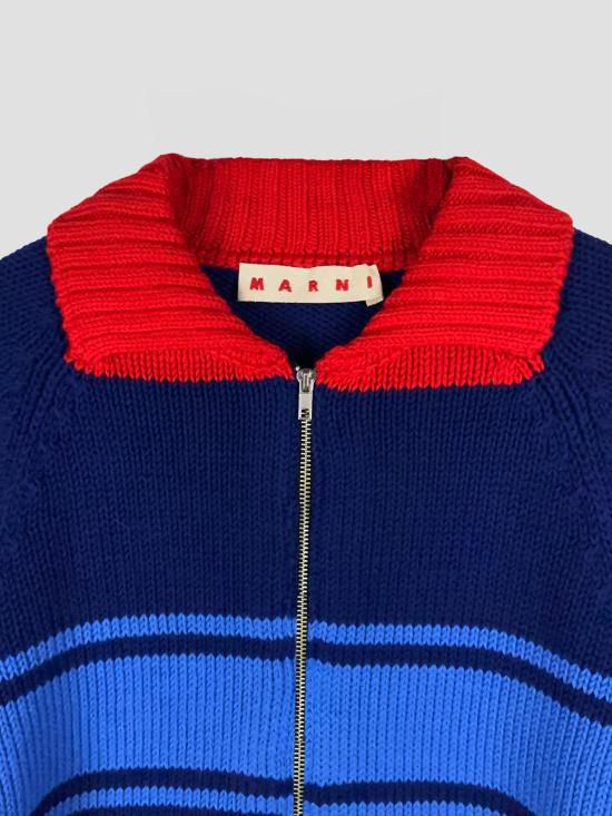 26FW 마르니 집업 니트 CDMG0193Q0UFC851 00B60 OCEAN - MARNI