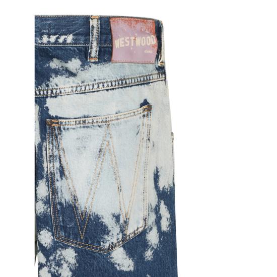 26FW 비비안웨스트우드 벨티드 스웨이드 가죽 자켓 3902000N W01LY K409 BLUE WHITE - VIVIENNE WESTWOOD