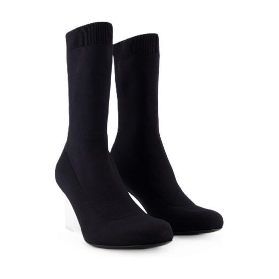  알렉산더 맥퀸 부츠 가죽 앵클  블랙 - ALEXANDER MCQUEEN
