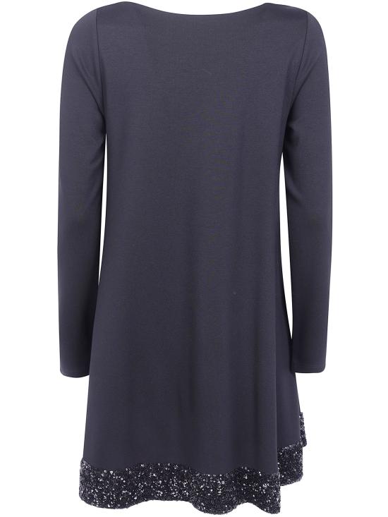26FW 엠포리오 아르마니 미디 원피스 EW004672 AF22598 UC001 BLACK - EMPORIO ARMANI