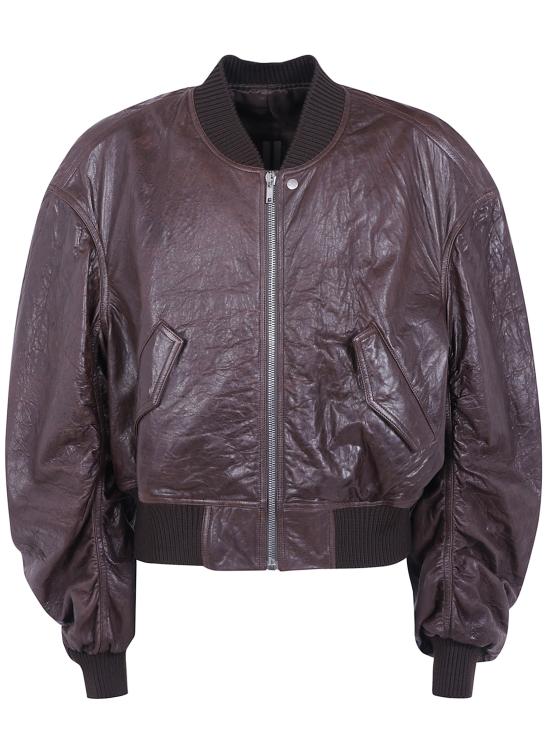 26FW 릭 오웬스 가죽 자켓 RU02F4792 LBE 84 GREASE