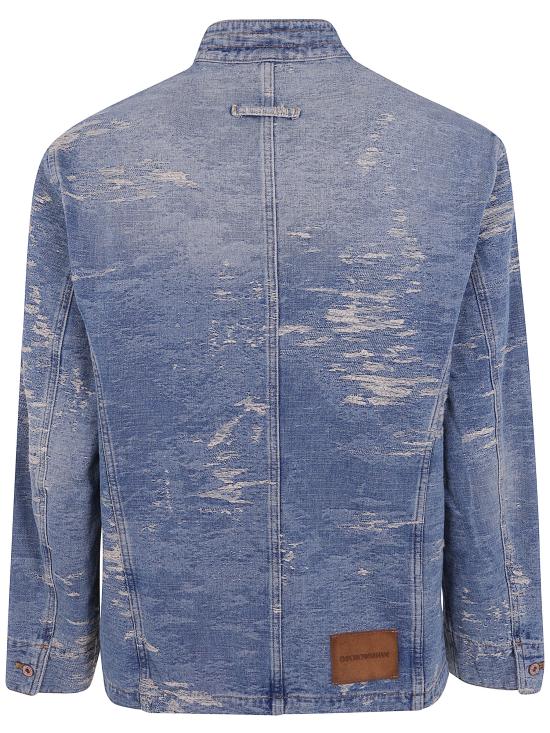 26FW 엠포리오 아르마니 데님 자켓 EM006536 AF27794 MB003 LIGHT BLUE DENIM - EMPORIO ARMANI
